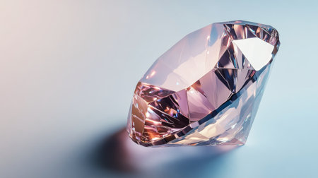 The diamond showcases its exquisite cut, reflecting vibrant colors and light in a mesmerizing display. Its clarity and brilliance make it an eye-catching centerpiece, symbolizing luxury.の素材