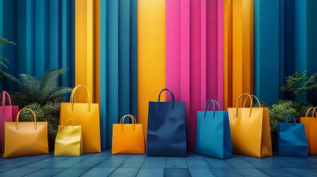 The setting showcases a striking blue dress on a mannequin, elegantly positioned on circular steps.の素材