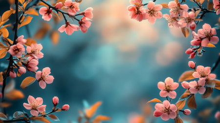Soft pastel flowers arranged in a heart shape adorn a blank background. This display of delicate blooms various features colors and types, creating a lovely decorative element for any occasion.の素材