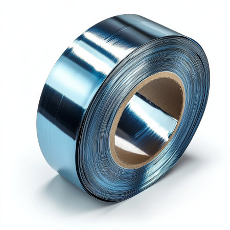 This roll of black plastic wrap is designed for versatile packaging and storage.の素材