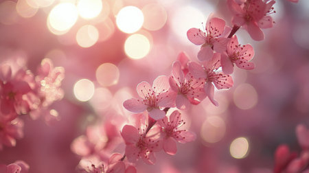 A stylish display area features a round platform surrounded by pink spheres, perfect for showcasing products. The soft pink tones create a playful and inviting atmosphere, ideal for various events.の素材