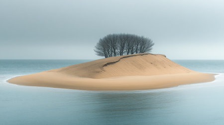 Gentle ocean waves wash onto a smooth sandy beach while the bright blue sky reflects off the tranquil turquoise water. A peaceful seaside scene invites relaxation and calm.の素材