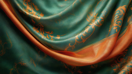 Colorful orange flowers flourish amidst rich green waves, creating a stunning display of nature's beauty. This lively composition captures the essence of a vibrant garden.の素材