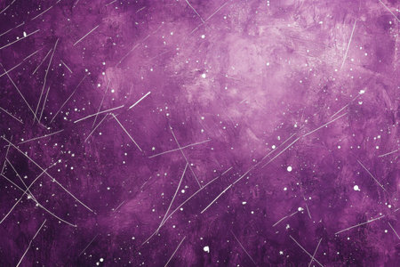 A vibrant cosmic backdrop displays an array of stars scattered across a deep purple sky. This artistic portrayal captures the essence of a mystical universe.の素材