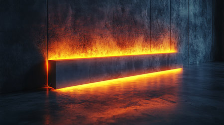 A soft glow emanates from a lantern attached to a textured wooden wall, casting intricate shadows. The tranquil forest backdrop is visible in the fading daylight.の素材