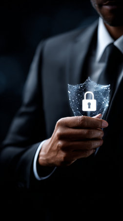 A detailed stone Buddha sculpture showcases tranquility with a serene expression. The figure is illuminated against a dark background, highlighting its craftsmanship and artistry.の素材