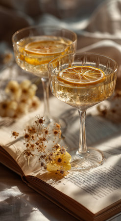 A platter features fresh oysters topped with herbs and salt, lemon wedges on the side, and a bowl of dipping sauce. This dish is perfect for seafood lovers.の素材