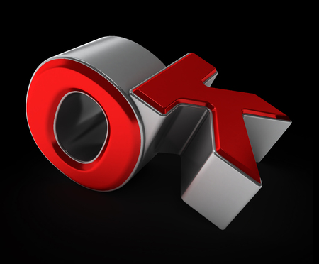 Composition of letters approx. Art object. 3D illustrationの写真素材