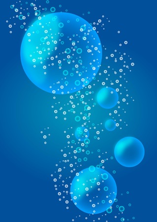 bubbles and water - Illustrationのイラスト素材