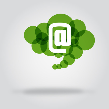 Cloud emailのイラスト素材