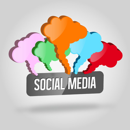 Social mediaのイラスト素材