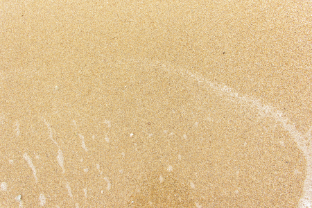 sea wave foam spread on the sandの写真素材