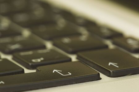 Laptop sunny summer day in the urban environment.の写真素材