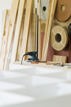 The interior joinery, furniture shop, natural lightの写真素材