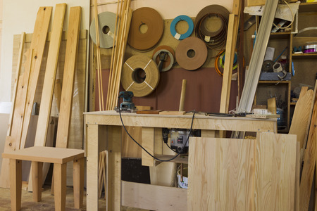 The interior joinery, furniture shop, natural light