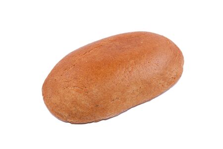 Rye bread on a white backgroundの写真素材