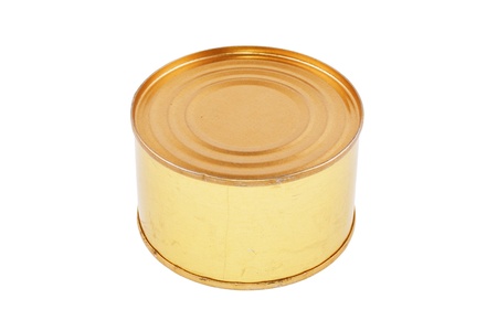 Canned goods on a white backgroundの写真素材