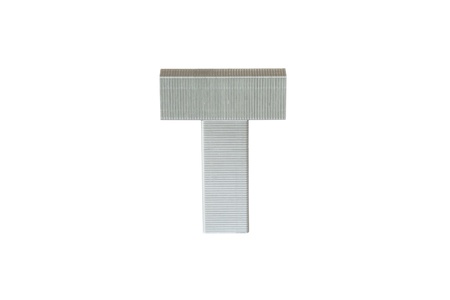 Staples for stapler on a white backgroundの写真素材
