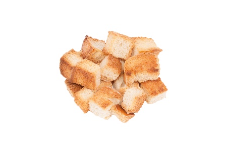Crackers on a white backgroundの写真素材