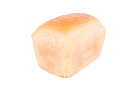 White bread isolated on a white backgroundの写真素材
