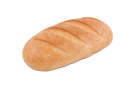 White bread isolated on a white backgroundの写真素材