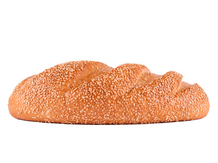 White bread with sesame seedsの写真素材