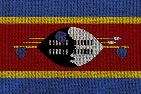 swaziland flag on the background texture. Concept for designer solutions.の写真素材
