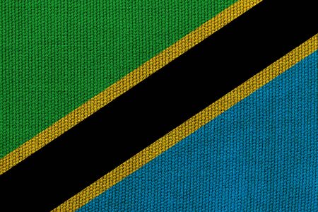 tanzania flag on the background texture. Concept for designer solutions.の写真素材