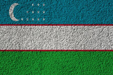 flag on the background texture. Concept for designer solutions.の写真素材