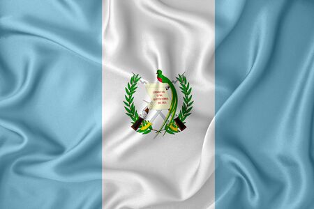 Guatemala flag on the background texture. Concept for designer solutions.の写真素材