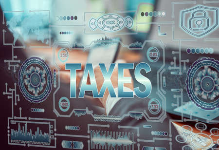 Concept business, technology, blockchain, internet and future network concept of computers. Young...