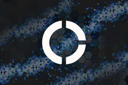 MinexCoin, MNX digital currency with Honeycomb - money and technology worldwide network, Blockchain, Bitcoin is Electronic currency Internet financeの写真素材