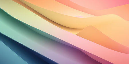 Concept illustration of abstract colorful background in soft pastel colors. Generative AIの素材