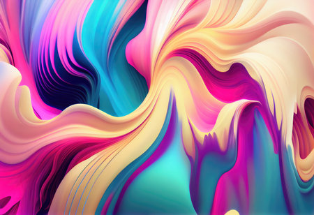 Concept illustration of abstract colorful background in soft pastel colors. Generative AIの素材