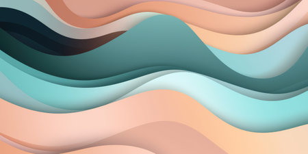 Concept illustration of abstract colorful background in soft pastel colors. Generative AIの素材