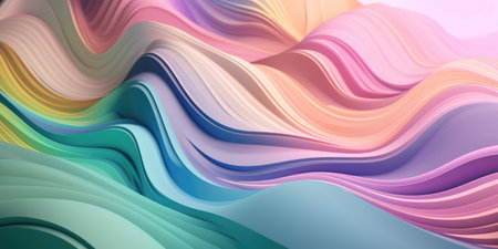 Concept illustration of abstract colorful background in soft pastel colors. Generative AIの素材