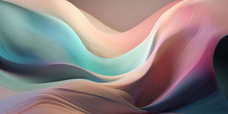 Concept illustration of abstract colorful background in soft pastel colors. Generative AIの素材