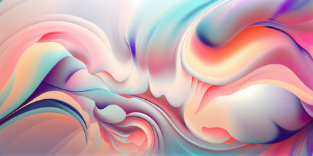 Concept illustration of abstract colorful background in soft pastel colors. Generative AIの素材