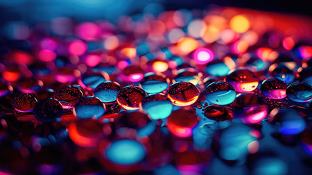 Abstract lights blur bokeh background, rich colors. bokeh background. Generative AIの素材