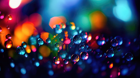 Abstract lights blur bokeh background, rich colors. bokeh background. Generative AIの素材