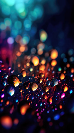 Abstract lights blur bokeh background, rich colors. bokeh background. Generative AIの素材