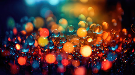 Abstract lights blur bokeh background, rich colors. bokeh background. Generative AIの素材