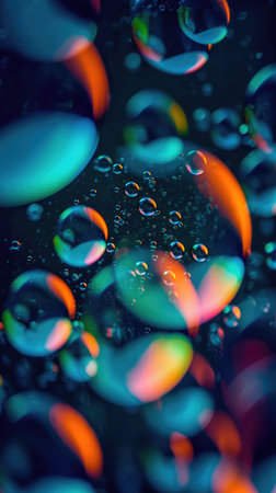 Blurry abstract illustration of bubble pattern. Generative AIの素材