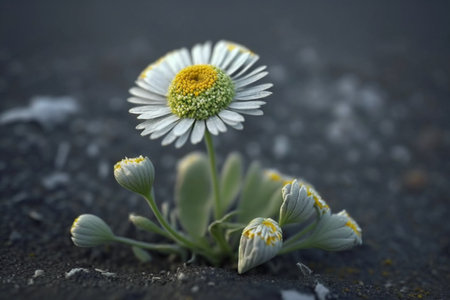 Close-up on a daisy, generated aiの素材
