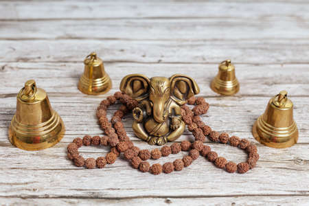 Ganesha, or Ganapati - in Hinduism, the god of wisdom and prosperity with the head of an elephant. A...