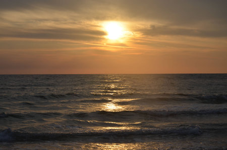 sunset relaxationの写真素材