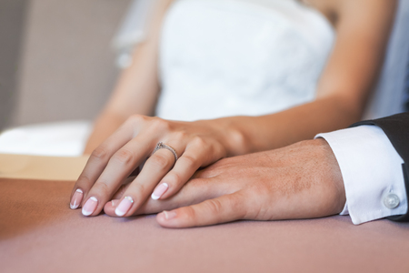 Hands love coupleの写真素材