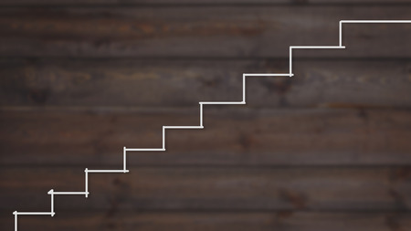 stairs to success. successful businessman ladderの写真素材