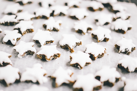 Close-Up of Christmas Cookiesの写真素材