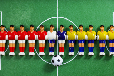 football players foosballの写真素材